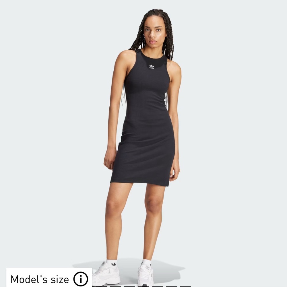 NWT ADIDAS Tank Dress Racer Back Hogh Neck S